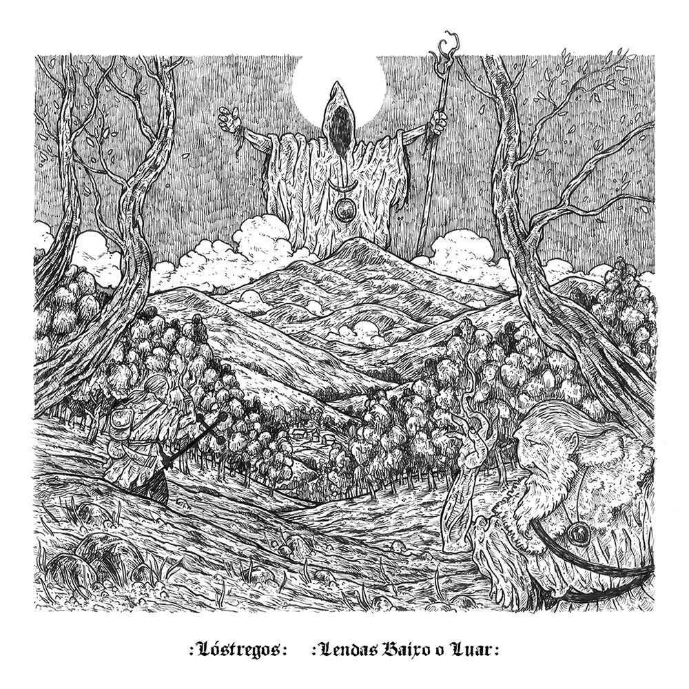 Front cover of "Lendas Baixo o Luar" by Lóstregos available at Darkwoods Webstore