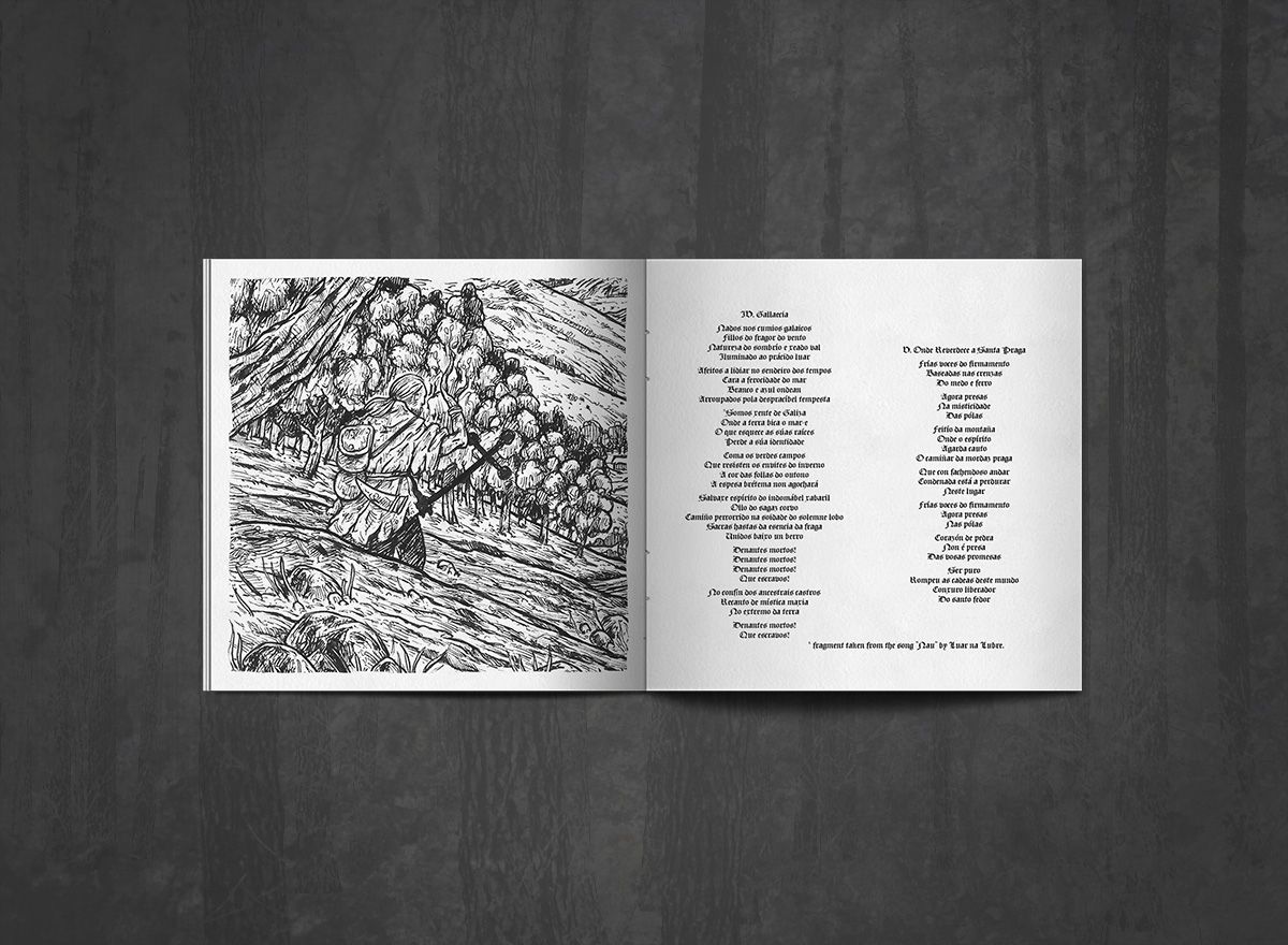 Additional artwork for "Lendas Baixo o Luar" by Lóstregos available at Darkwoods Webstore