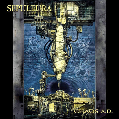 Front cover of "Chaos A.D." by Sepultura available at Darkwoods Webstore