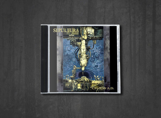 Additional artwork for "Chaos A.D." by Sepultura available at Darkwoods Webstore
