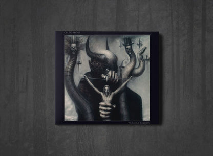 Additional artwork for "To Mega Therion" by Celtic Frost available at Darkwoods Webstore