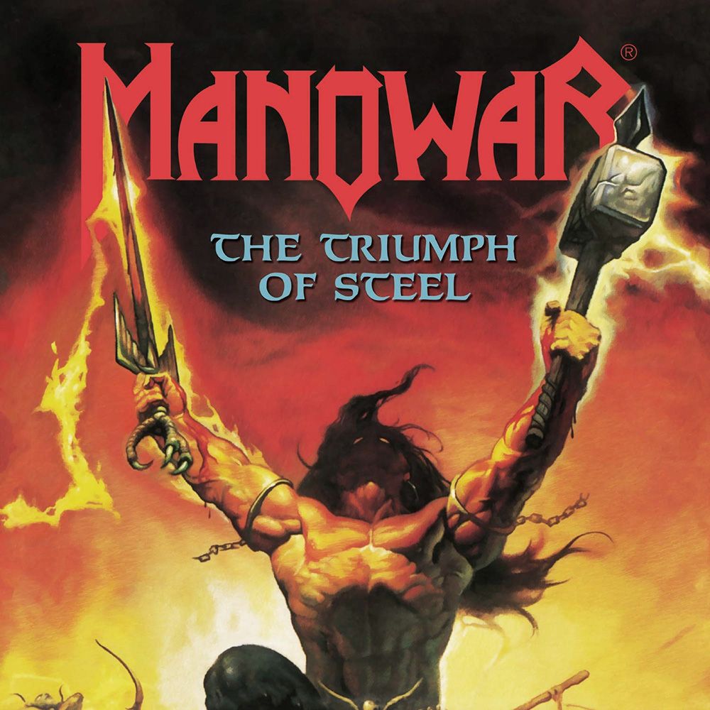 Front cover of "The Triumph of Steel" by Manowar available at Darkwoods Webstore