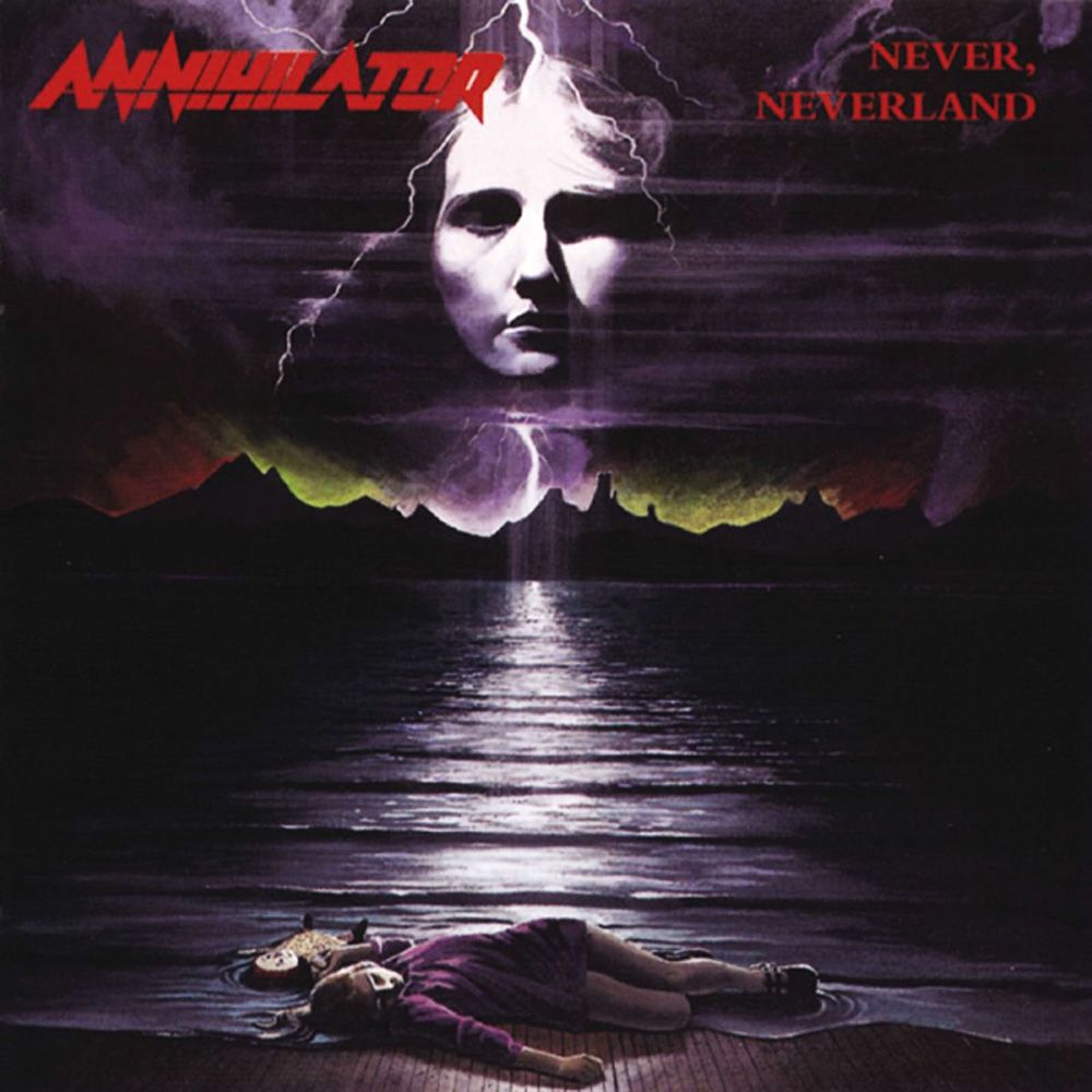 Front cover of "Never, Neverland" by Annihilator available at Darkwoods Webstore