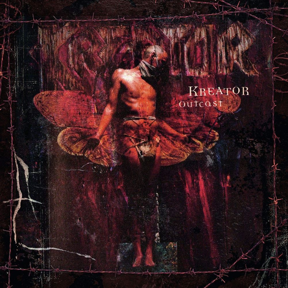 Front cover of "Outcast" by Kreator available at Darkwoods Webstore