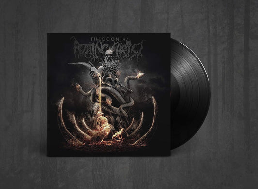 Additional artwork for "Theogonia" by Rotting Christ available at Darkwoods Webstore