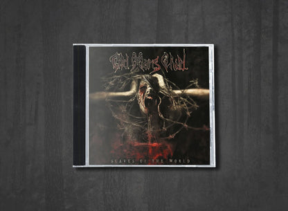 Additional artwork for "Slaves of the World" by Old Man's Child available at Darkwoods Webstore