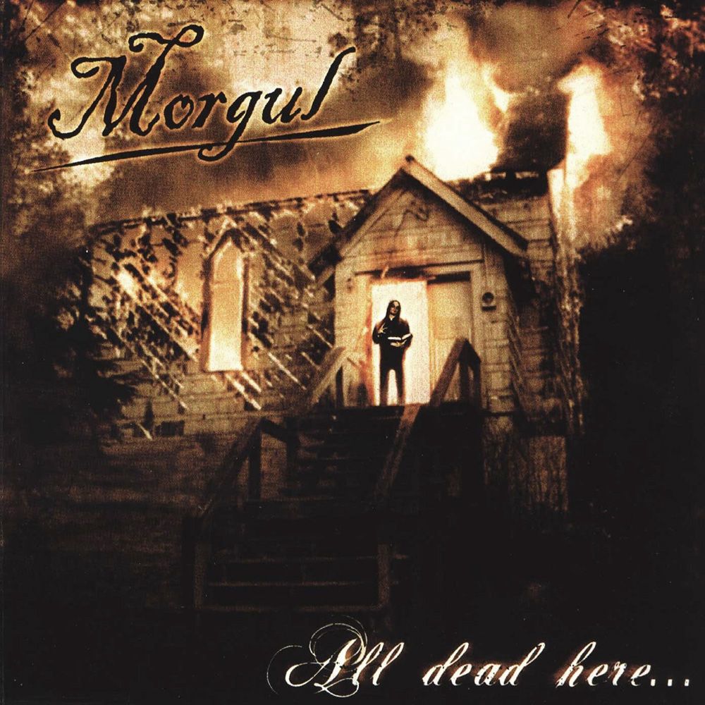 Front cover of "All Dead Here..." by Morgul available at Darkwoods Webstore
