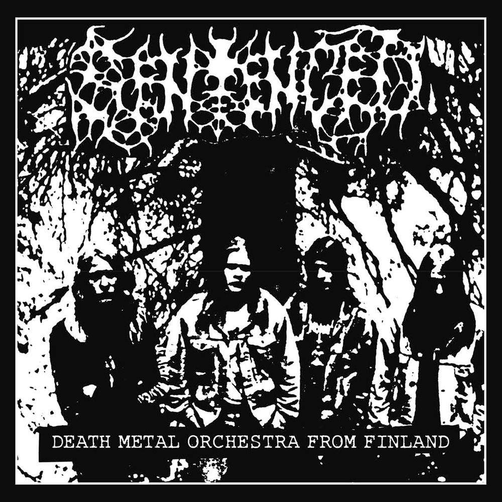 Front cover of "Death Metal Orchestra from Finland" by Sentenced available at Darkwoods Webstore