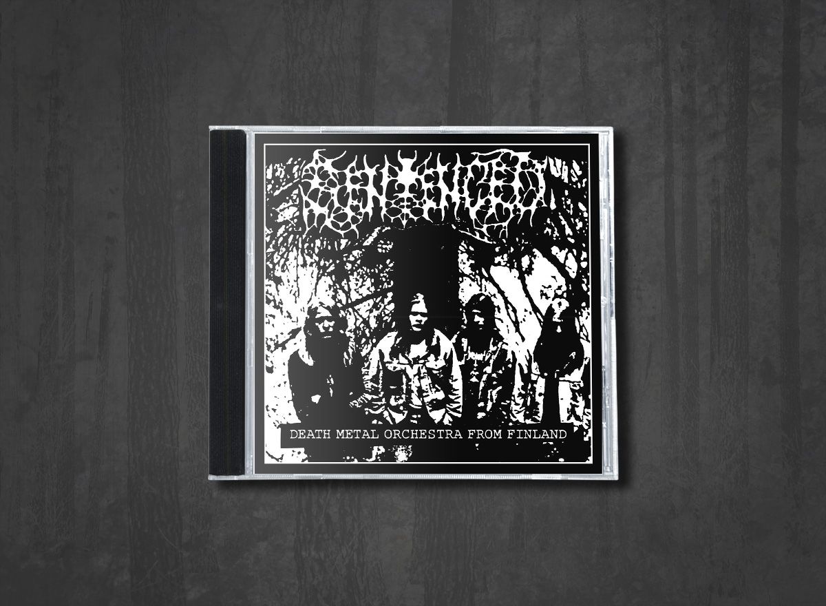 Additional artwork for "Death Metal Orchestra from Finland" by Sentenced available at Darkwoods Webstore