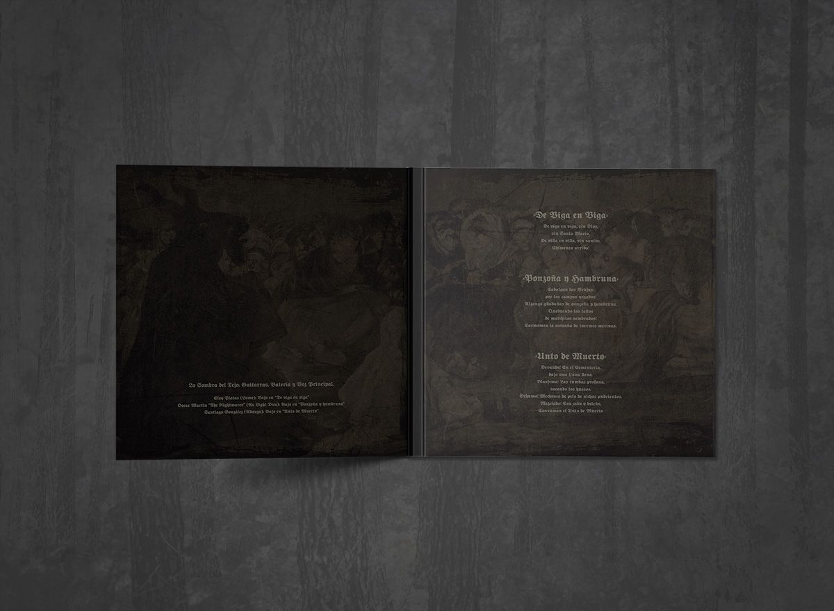 Additional artwork for "Unto de Muerto" by La Sombra del Tejo available at Darkwoods Webstore