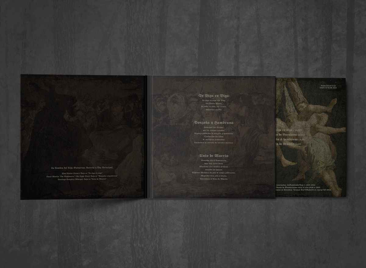 Additional artwork for "Unto de Muerto" by La Sombra del Tejo available at Darkwoods Webstore
