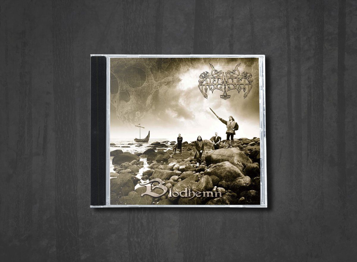 Additional artwork for "Blodhemn" by Enslaved available at Darkwoods Webstore