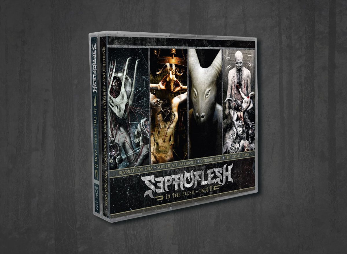 Additional artwork for "In the Flesh: Part II" by Septicflesh available at Darkwoods Webstore