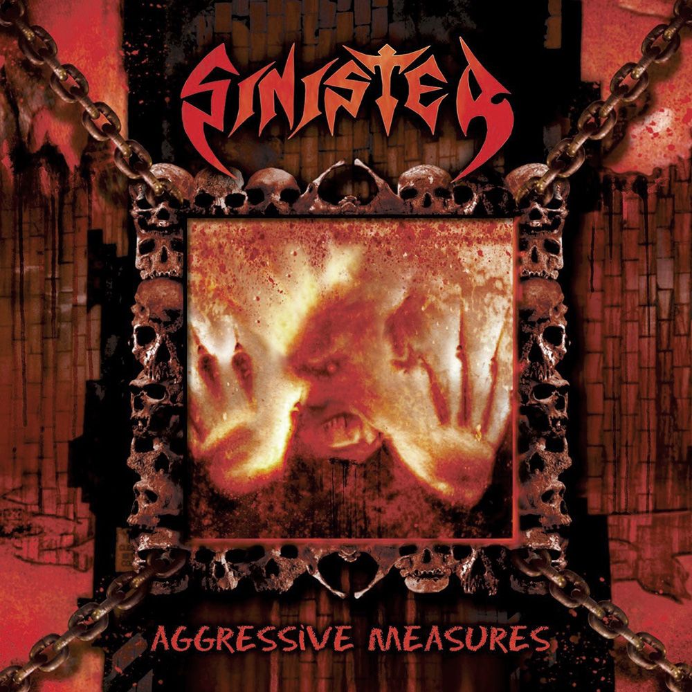 Front cover of "Aggressive Measures" by Sinister available at Darkwoods Webstore