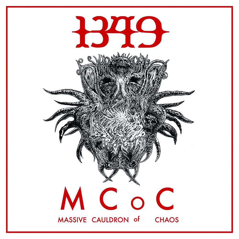Front cover of "Massive Cauldron of Chaos" by 1349 available at Darkwoods Webstore