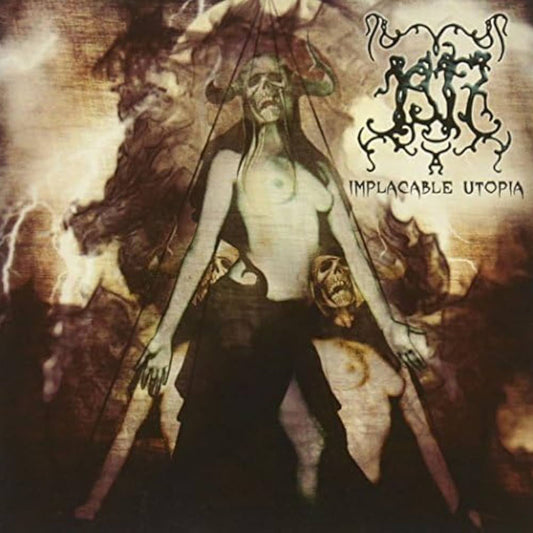 Front cover of "Implacable Utopía" by 1917 available at Darkwoods Webstore