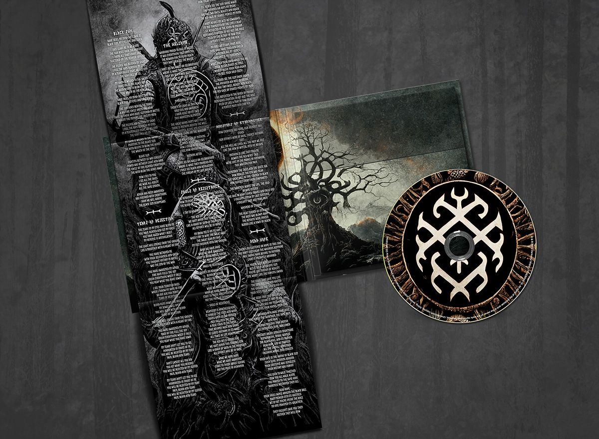 Additional artwork for "Black Sun" by Død Håp available at Darkwoods Webstore