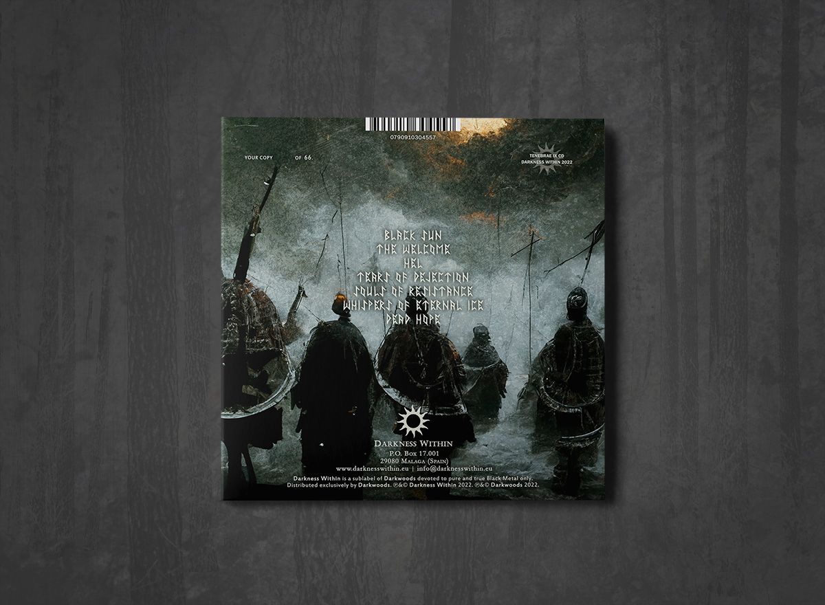Additional artwork for "Black Sun" by Død Håp available at Darkwoods Webstore