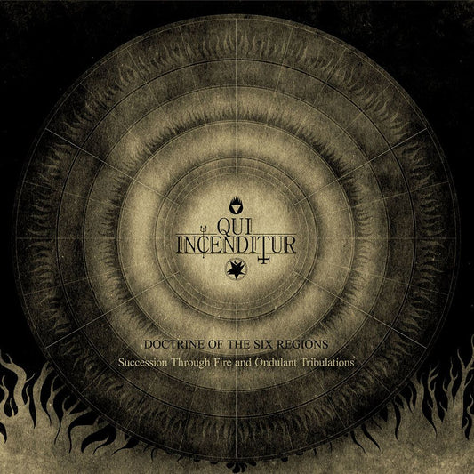 Front cover of "Doctrine of the Six Regions" by Qui Incenditur available at Darkwoods Webstore