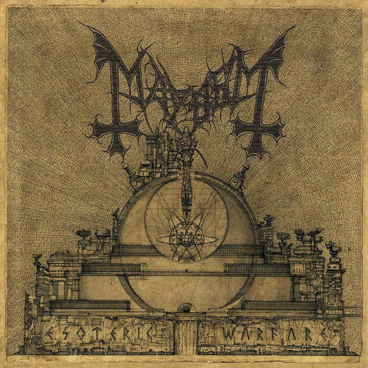 Front cover of "Esoteric Warfare" by Mayhem available at Darkwoods Webstore