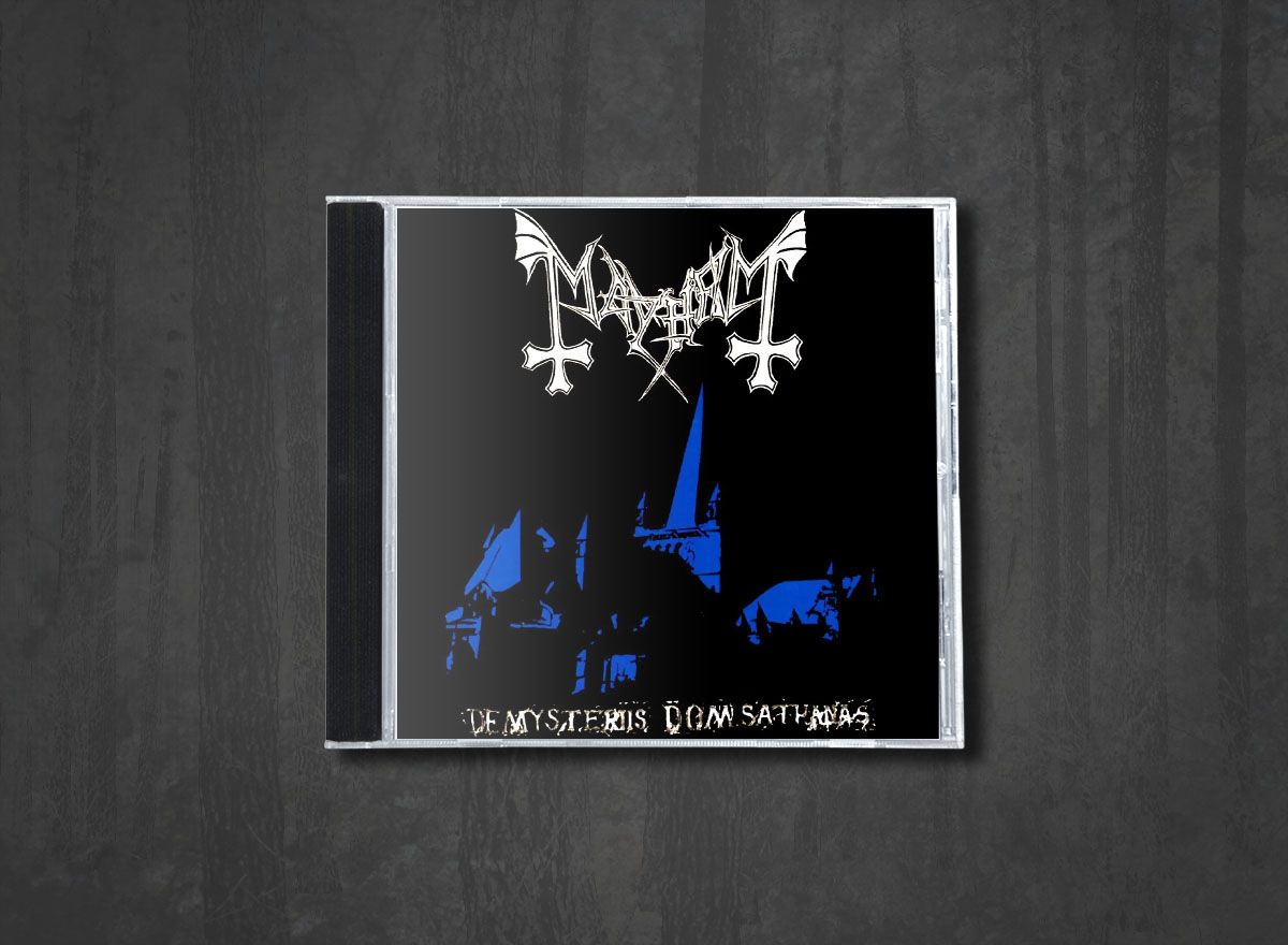 Additional artwork for "De Mysteriis Dom Sathanas" by Mayhem available at Darkwoods Webstore