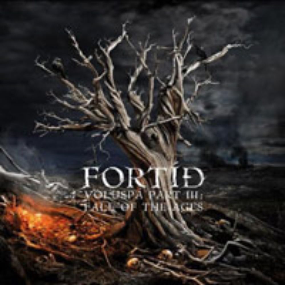 Front cover of "Völuspá Part III: Fall of the Ages" by Fortíð available at Darkwoods Webstore