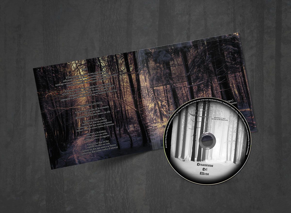 Additional artwork for "Frío" by Ornamentos del Miedo available at Darkwoods Webstore