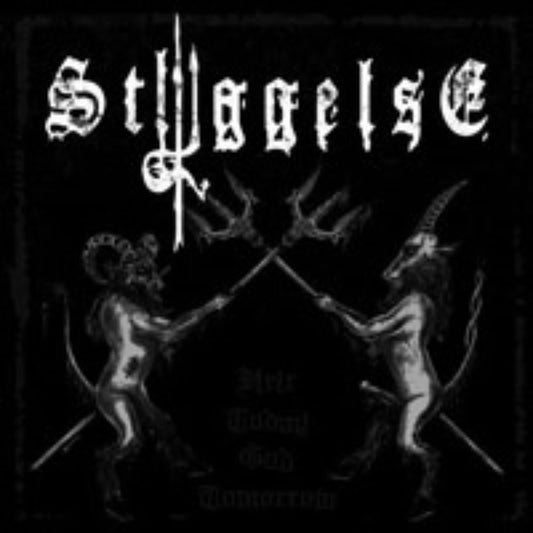 Front cover of "Heir Today God Tomorrow" by Styggelse available at Darkwoods Webstore