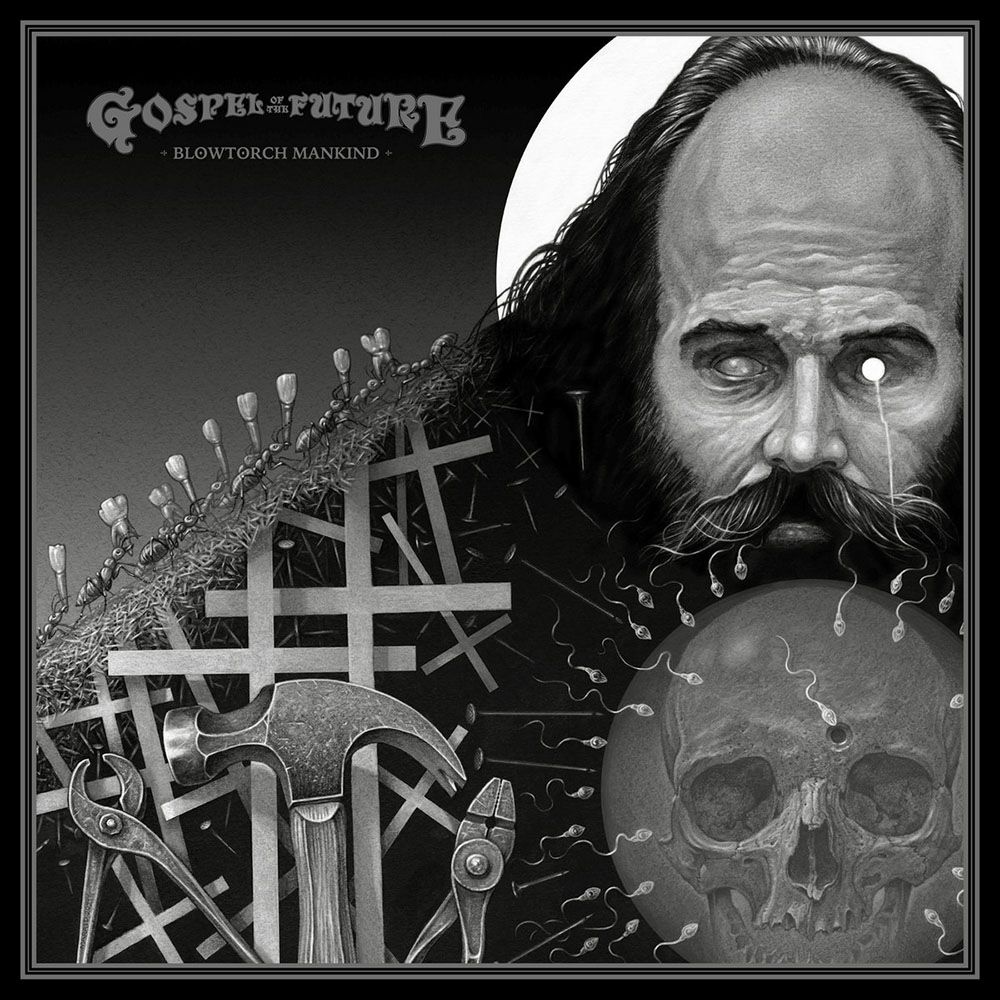 Front cover of "Blowtorch Mankind" by Gospel of the Future available at Darkwoods Webstore