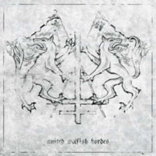 Front cover of "United Wolfish Hordes" by Faagrim / Zwartplaag available at Darkwoods Webstore