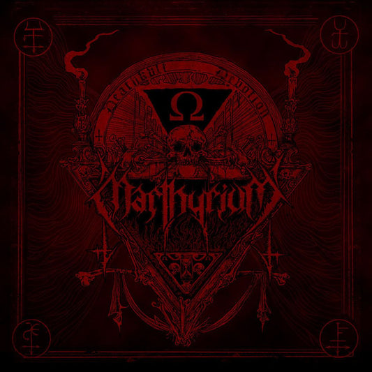 Front cover of "Psalms of Plagues & Cult of Death" by Marthyrium / Ered available at Darkwoods Webstore