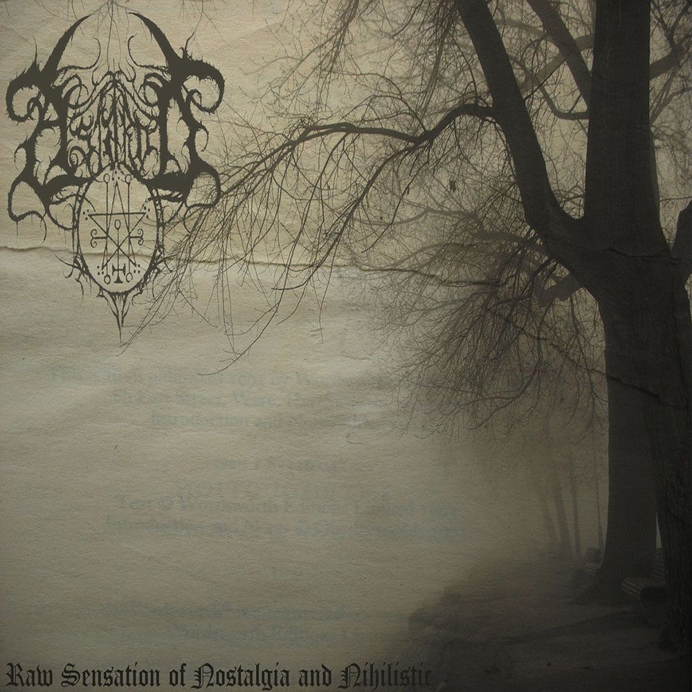Front cover of "Raw Sensation of Nostalgia and Nihilistic" by Astarot available at Darkwoods Webstore