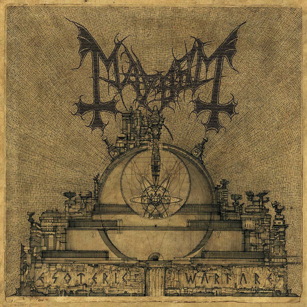 Front cover of "Esoteric Warfare" by Mayhem available at Darkwoods Webstore
