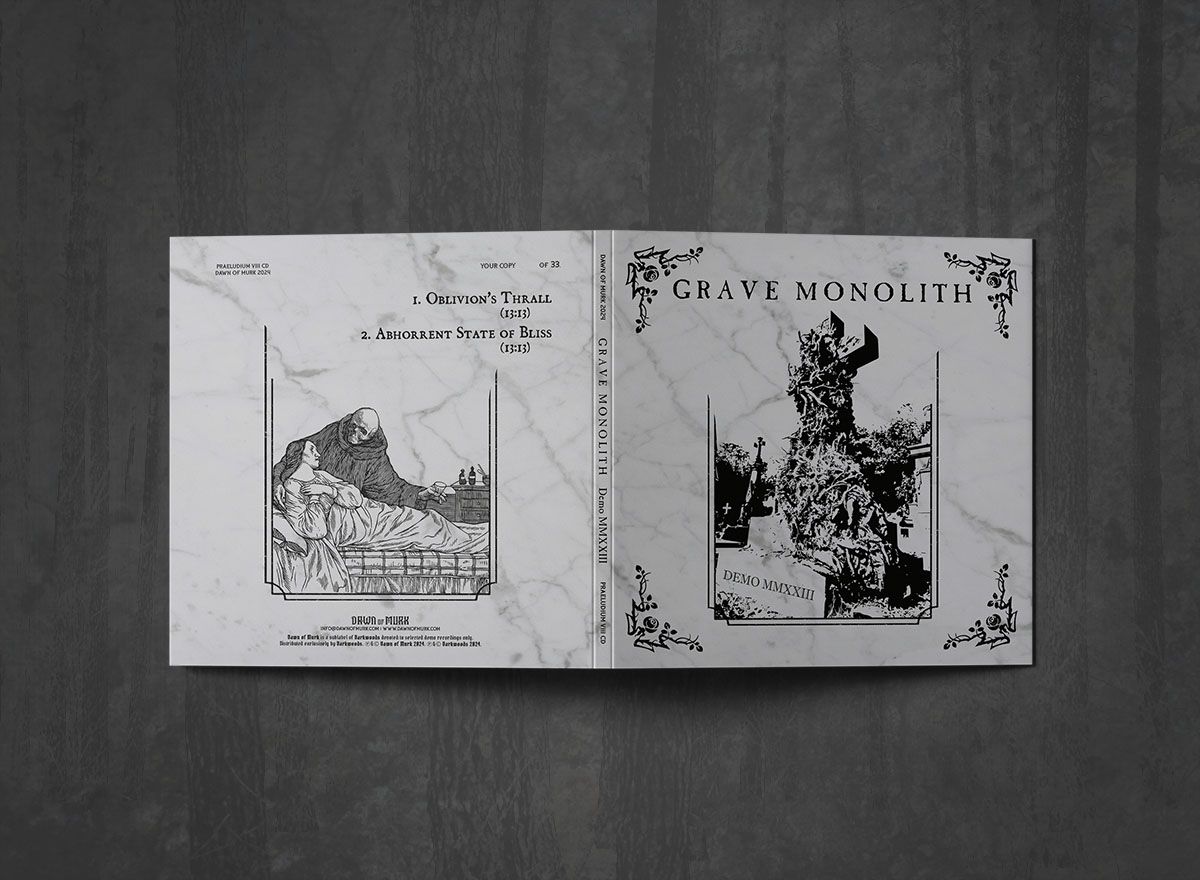 Additional artwork for "Demo I" by Grave Monolith available at Darkwoods Webstore