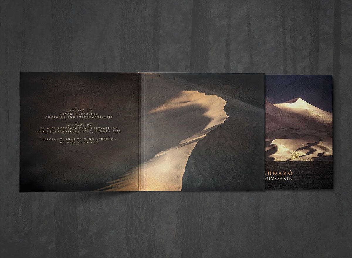 Additional artwork for "Eyðimörkin" by Dauðaró available at Darkwoods Webstore