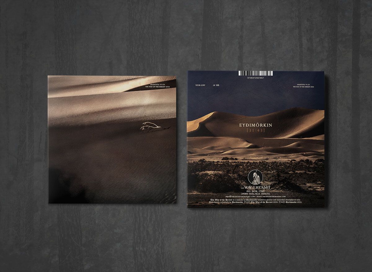 Additional artwork for "Eyðimörkin" by Dauðaró available at Darkwoods Webstore