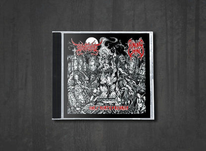 Additional artwork for "Only Death Prevails" by Bloodfiend / Funeral Whore available at Darkwoods Webstore