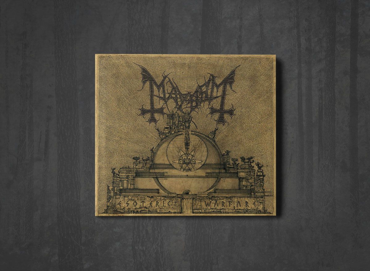 Additional artwork for "Esoteric Warfare" by Mayhem available at Darkwoods Webstore