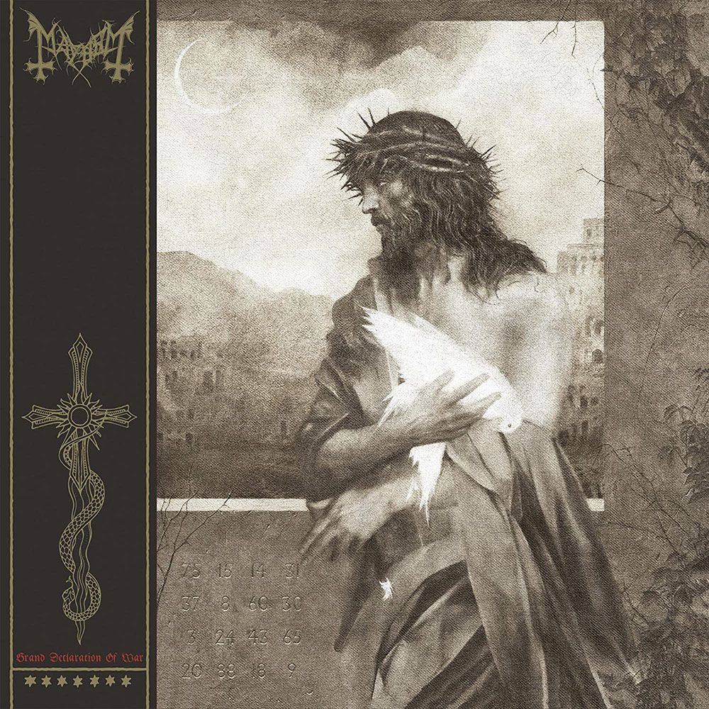 Front cover of "Grand Declaration of War" by Mayhem available at Darkwoods Webstore