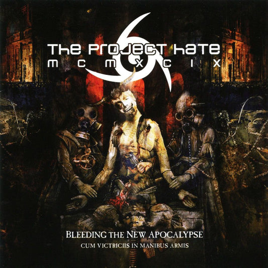 Front cover of "Bleeding the New Apocalypse (Cum Victriciis in Manibus Armis)" by The Project Hate MCMXCIX available at Darkwoods Webstore