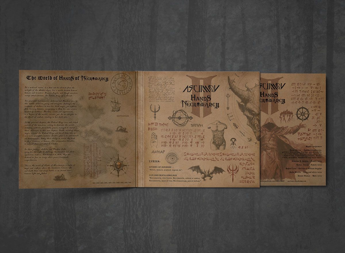 Additional artwork for "Hands of Necromancy II" by Asciimov available at Darkwoods Webstore