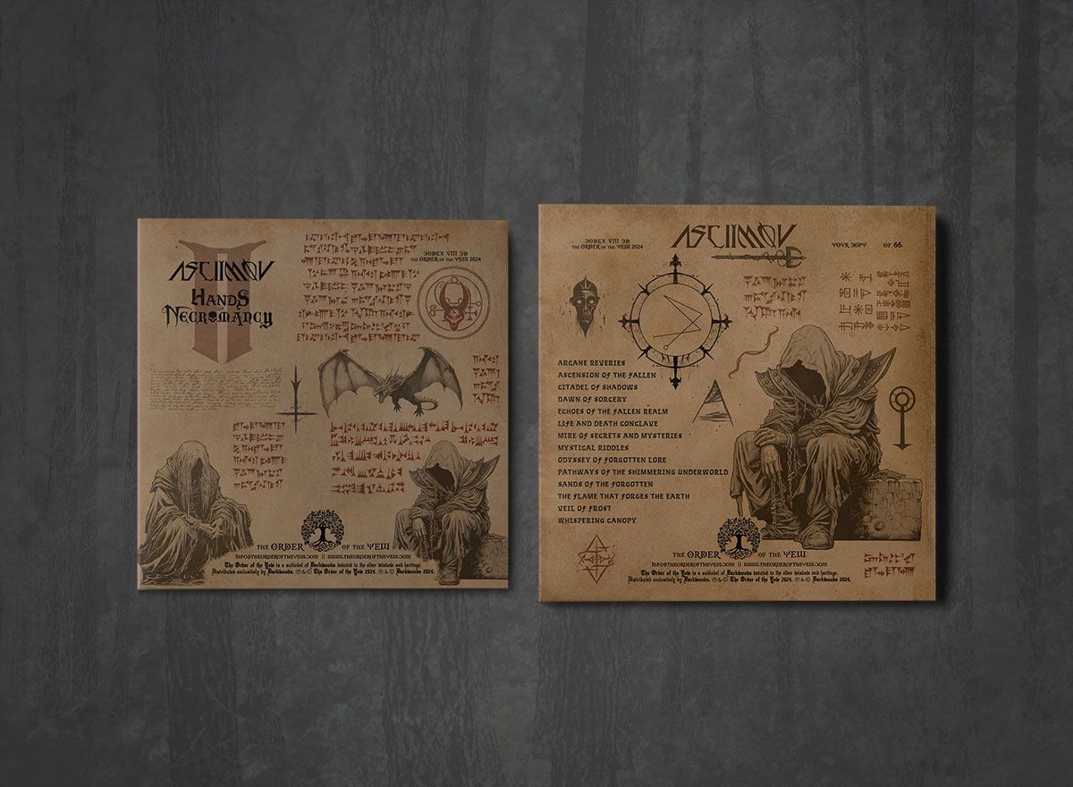 Additional artwork for "Hands of Necromancy II" by Asciimov available at Darkwoods Webstore