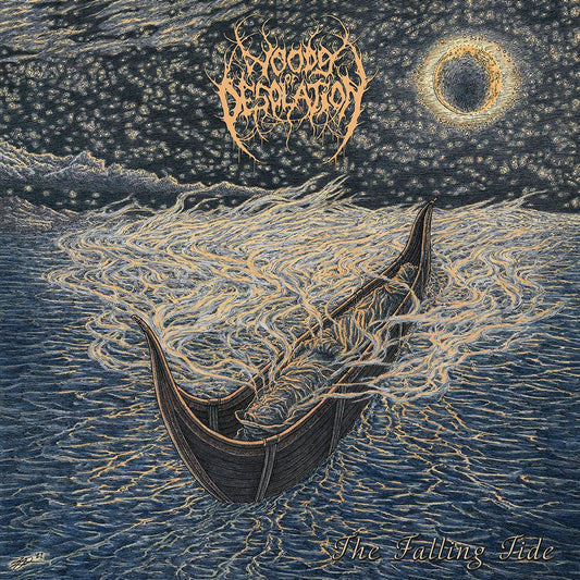 Front cover of "The Falling Tide" by Woods Of Desolation available at Darkwoods Webstore