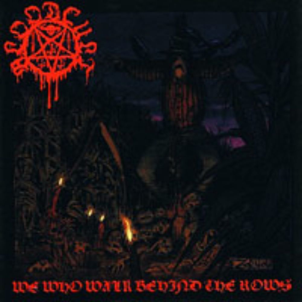 Front cover of "We who Walk behind the Rows" by Blood Cult available at Darkwoods Webstore