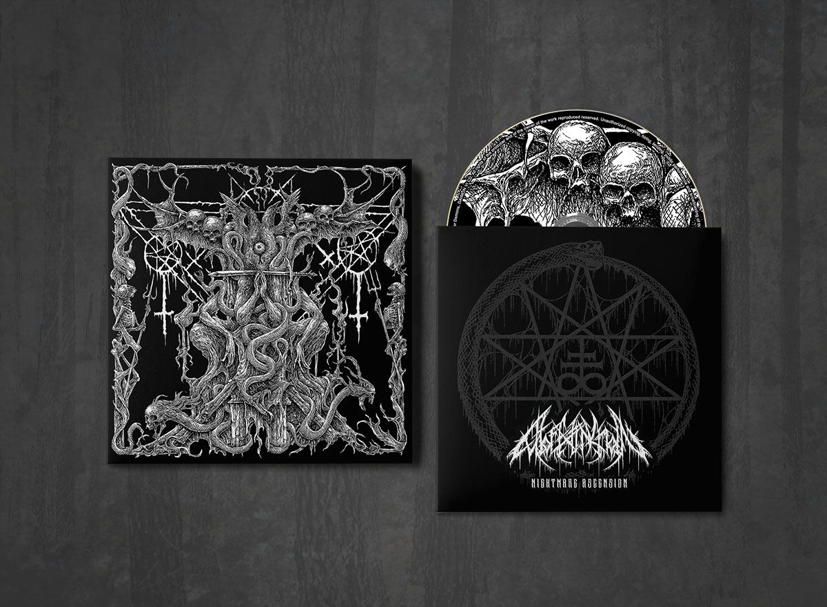 Additional artwork for "Nightmare Ascension" by Cult of Extinction available at Darkwoods Webstore