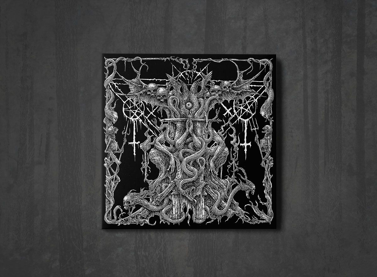Additional artwork for "Nightmare Ascension" by Cult of Extinction available at Darkwoods Webstore