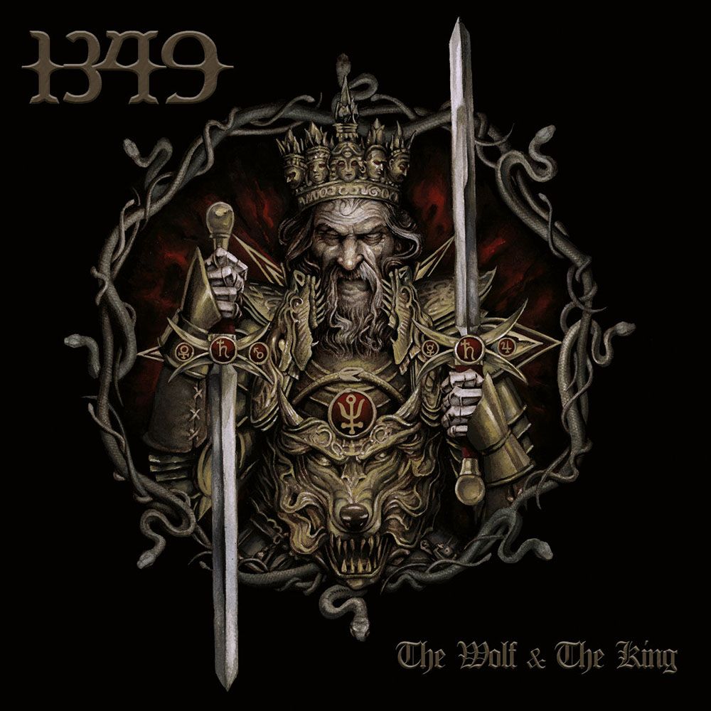 Front cover of "The Wolf & the King" by 1349 available at Darkwoods Webstore