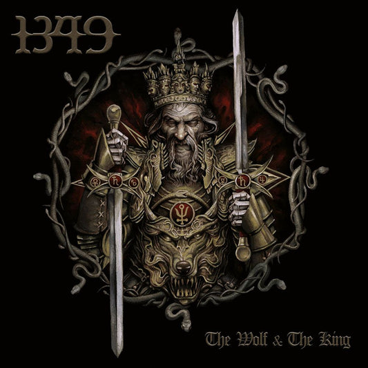 Front cover of "The Wolf & the King" by 1349 available at Darkwoods Webstore
