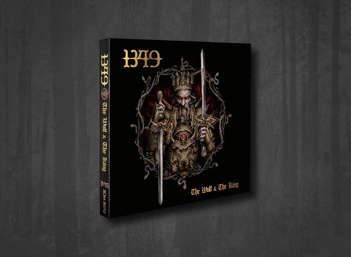 Additional artwork for "The Wolf & the King" by 1349 available at Darkwoods Webstore