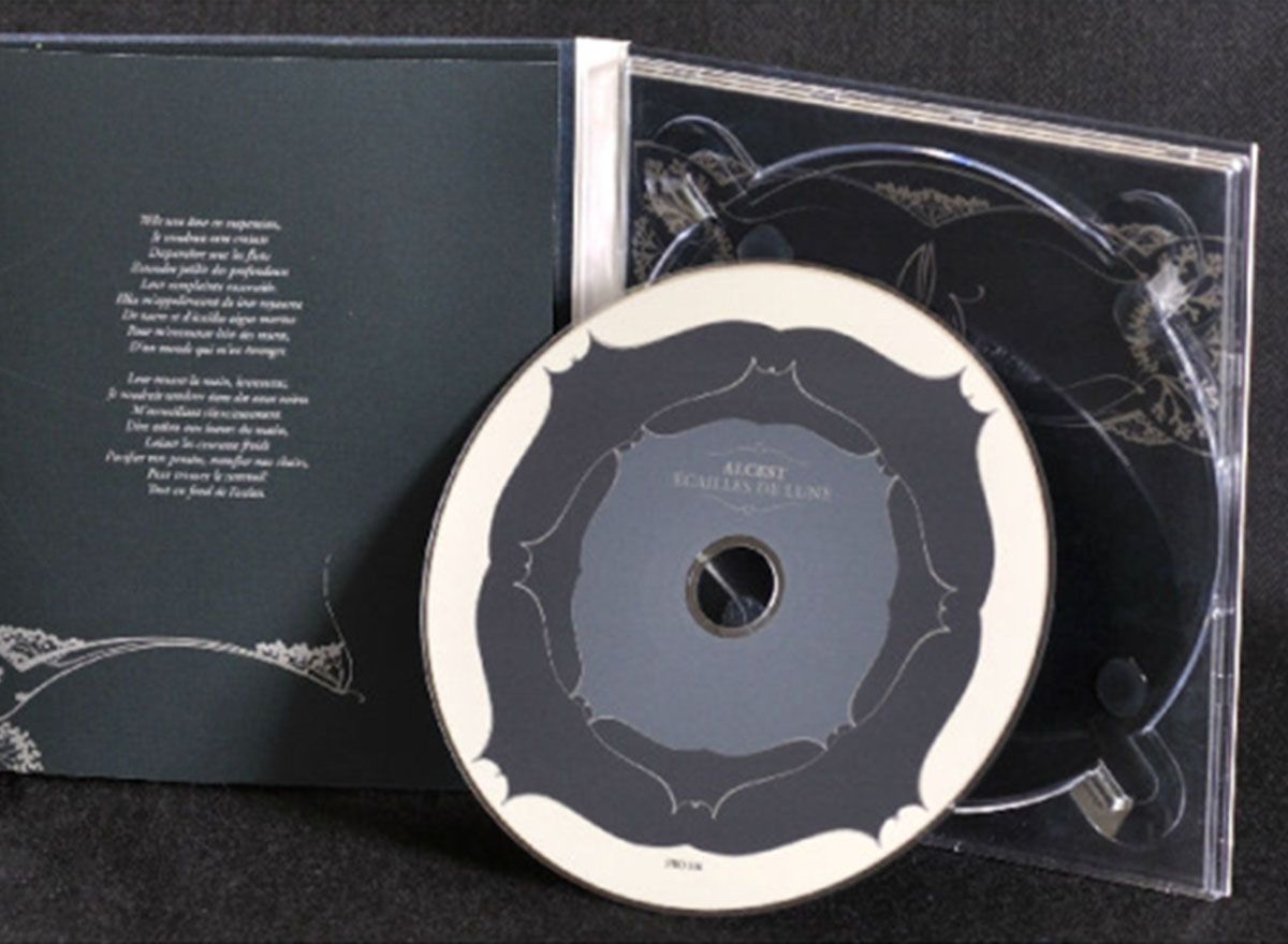 Additional artwork for "Écailles de Lune" by Alcest available at Darkwoods Webstore